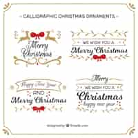 Free vector set of vintage calligraphic ornaments