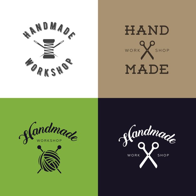 Download Free Set Of Vintage Retro Handmade Badges Labels And Logo Elements Use our free logo maker to create a logo and build your brand. Put your logo on business cards, promotional products, or your website for brand visibility.