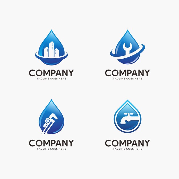 Download Free Set Of Water And Plumbing Logo Design Template For Your Company Use our free logo maker to create a logo and build your brand. Put your logo on business cards, promotional products, or your website for brand visibility.