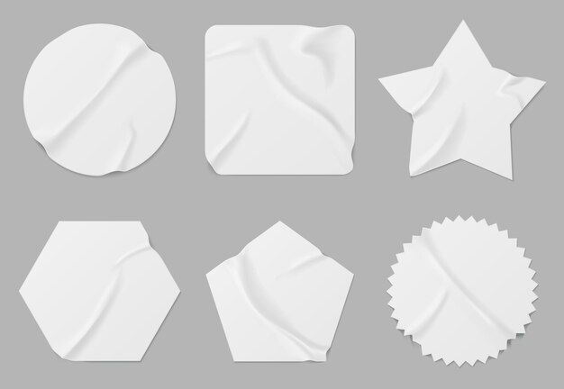 набор белых пятен разной формы