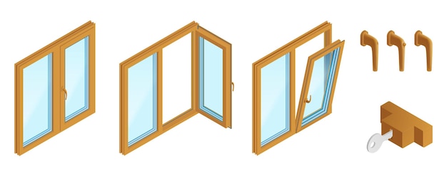 Free vector set of windows and accessories