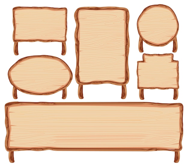 木製サインバナーのセット