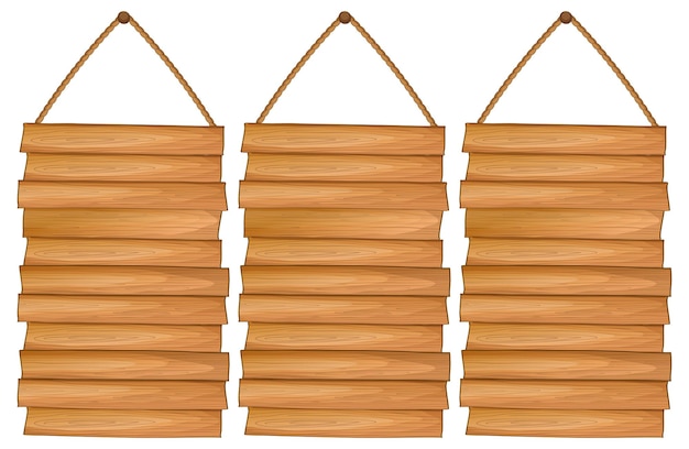 Set of wooden sign banner – Free Vector Download for Vector Templates