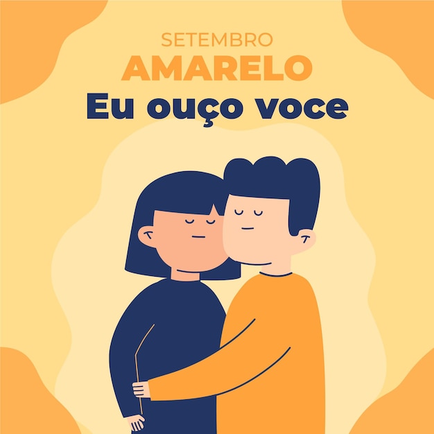 Free vector setembro amarelo concept