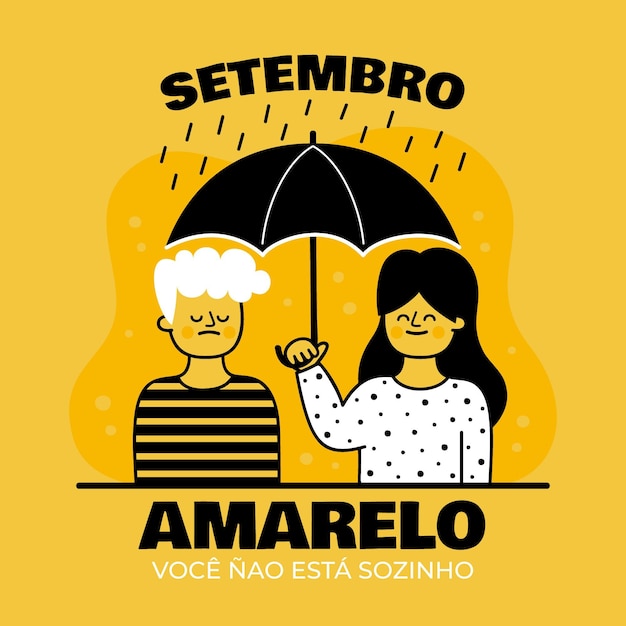 Концепция setembro amarelo