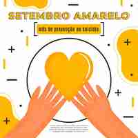 Free vector setembro amarelo concept