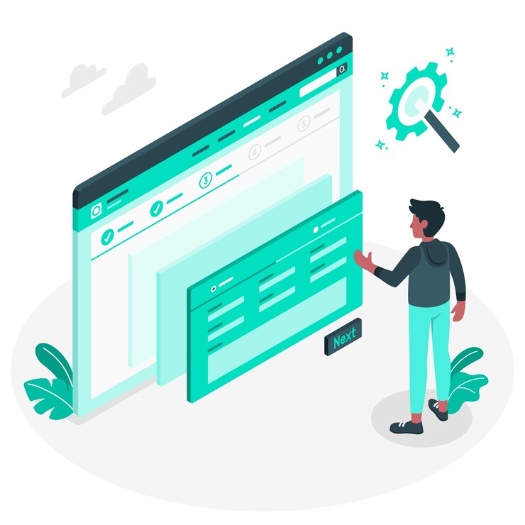 Free Vector setup wizard concept illustration