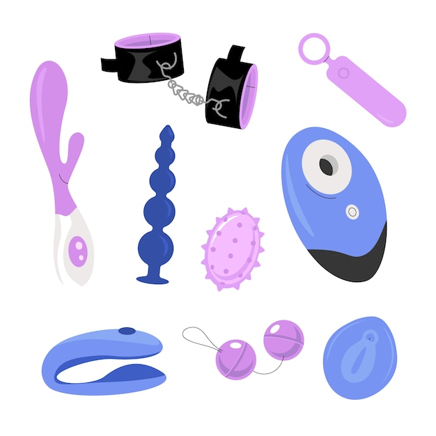 Free vector sex toys element collection