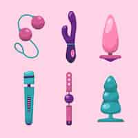 Free vector sex toys element collection