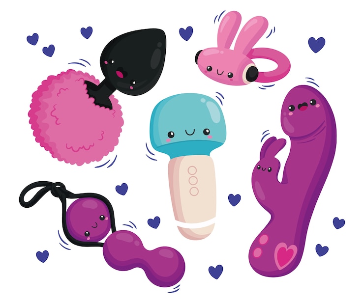 Free Vector sex toys element collection
