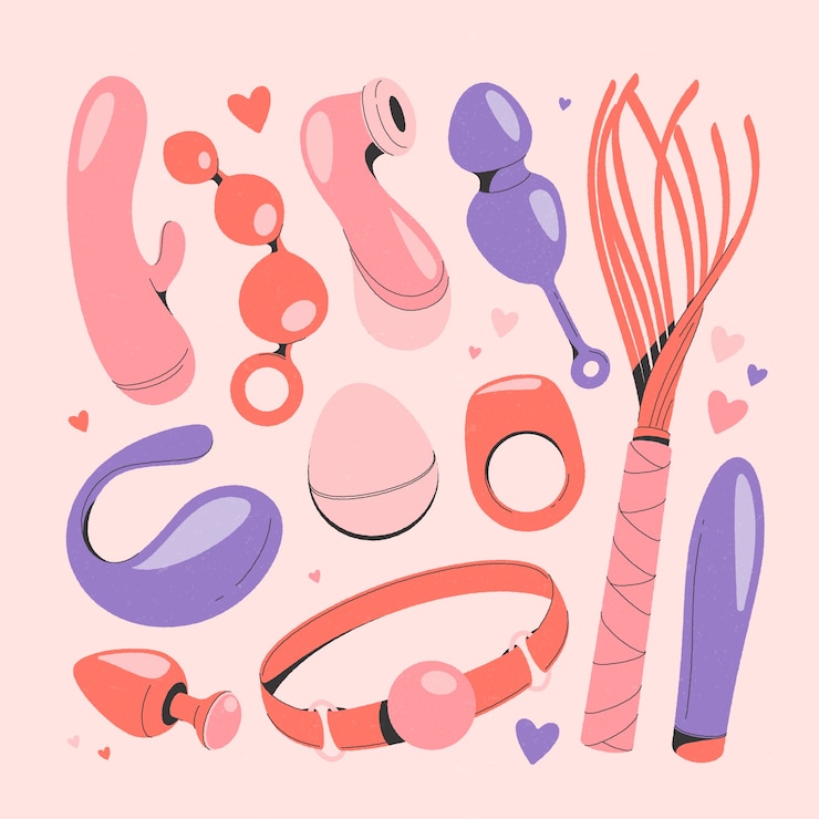 Free Vector sex toys element collection