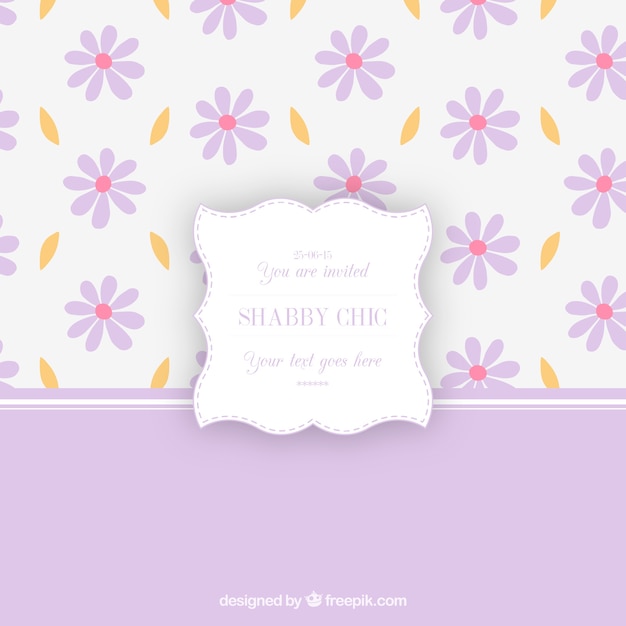 Free vector shabby chic cards
