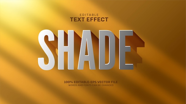 Free vector shade text effect