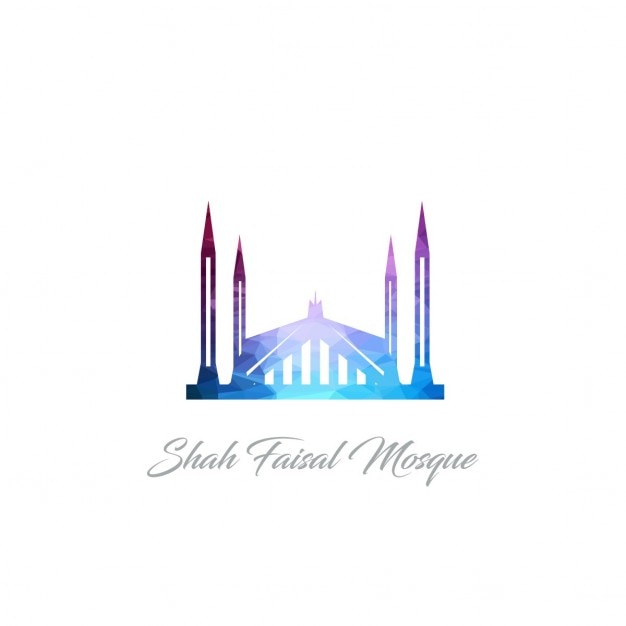 Vettore gratuito shah faisal mosque