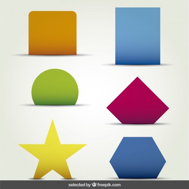 Free vector shapes for infographics