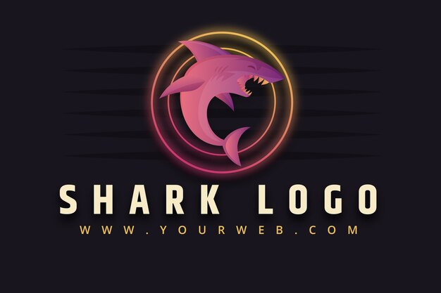 Shark branding logo template