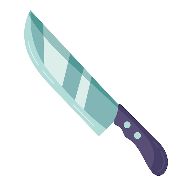 Free vector sharp metal blade cooking