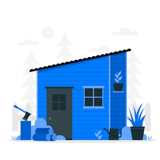 Shed concept illustration