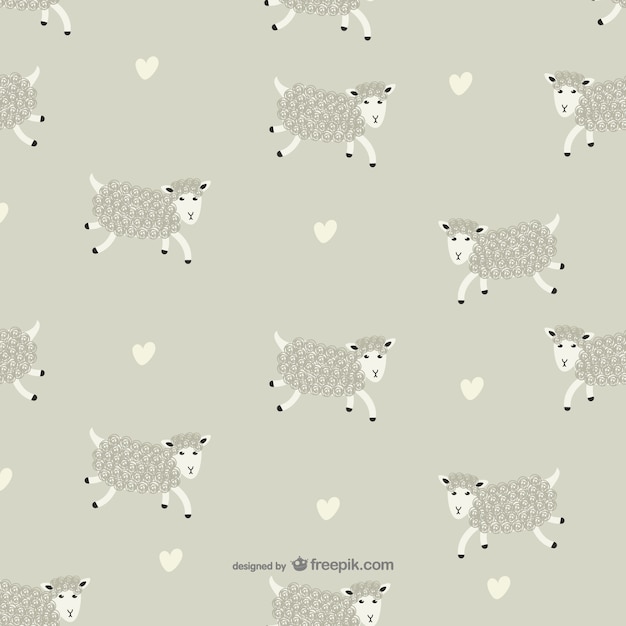 Vettore gratuito modello sheep vector