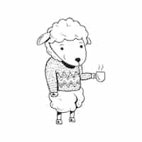 Free vector sheep