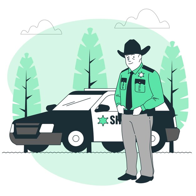 Sheriff concept illustration