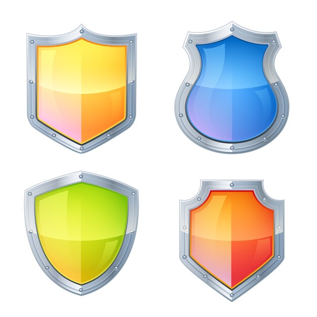 Shield Icons Set