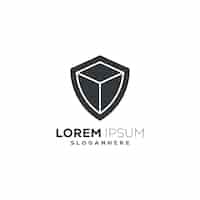 Free vector shield logo design