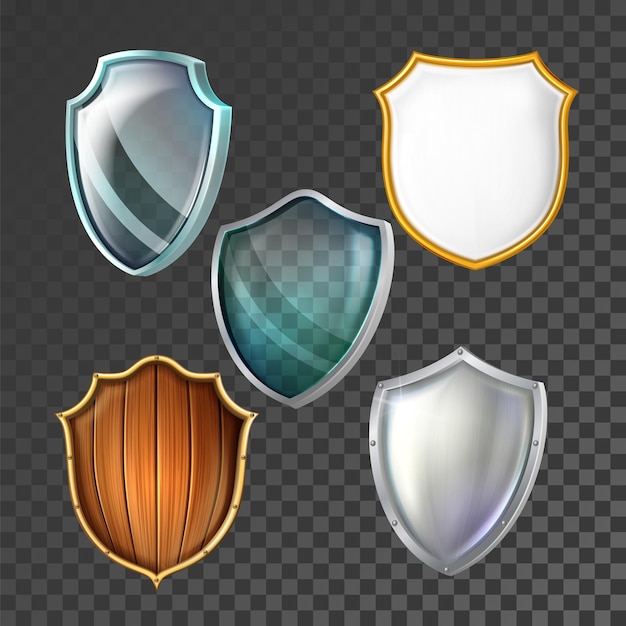 Free vector shield protect guard set