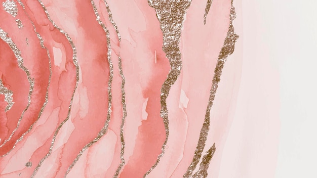 きらめくピンクの水彩ブラシ ストロークの背景