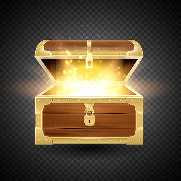 Treasure Chest PNG Transparent, Ancient Treasure Chest Full Of Golden Coins  Top View, Gold, Chest, Treasure PNG Image For Free Download