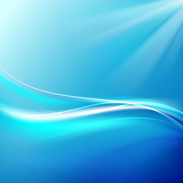 Free vector shining blue flow