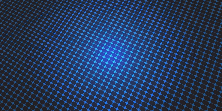 Free Vector shinny blue mesh pattern background