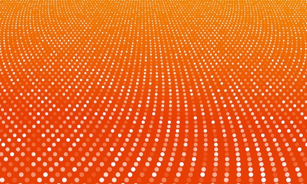 Shinny halftone in orange background