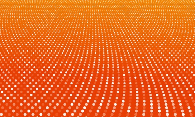 shinny halftone in orange background