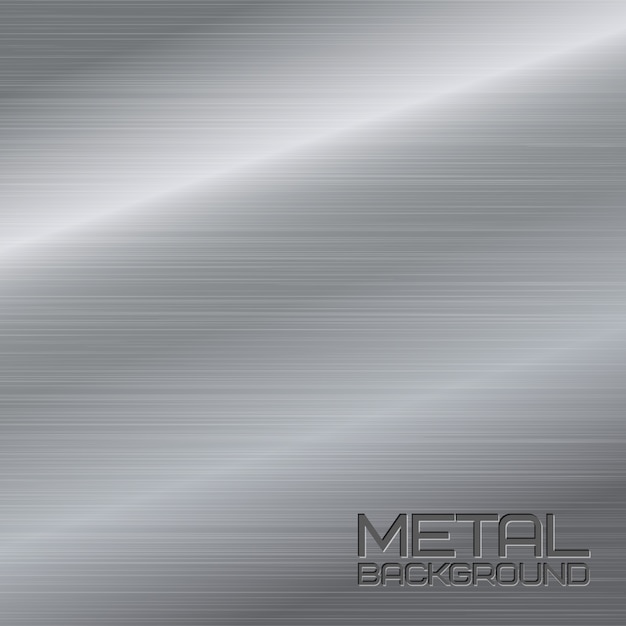 Блестящий абстрактный металлический фон со стальной серебряной хром поверхности векторной иллюстрации