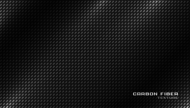 Shiny black carbon fiber material texture background