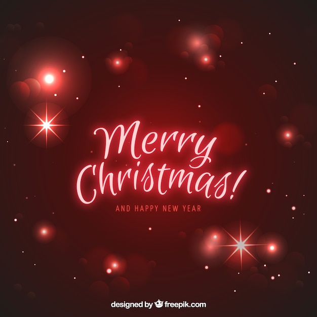 Бесплатное векторное изображение Блестящий фон рождество в красный цвет