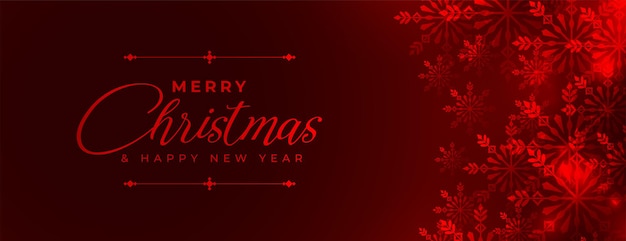 Free vector shiny christmas background with snowflakes banner design