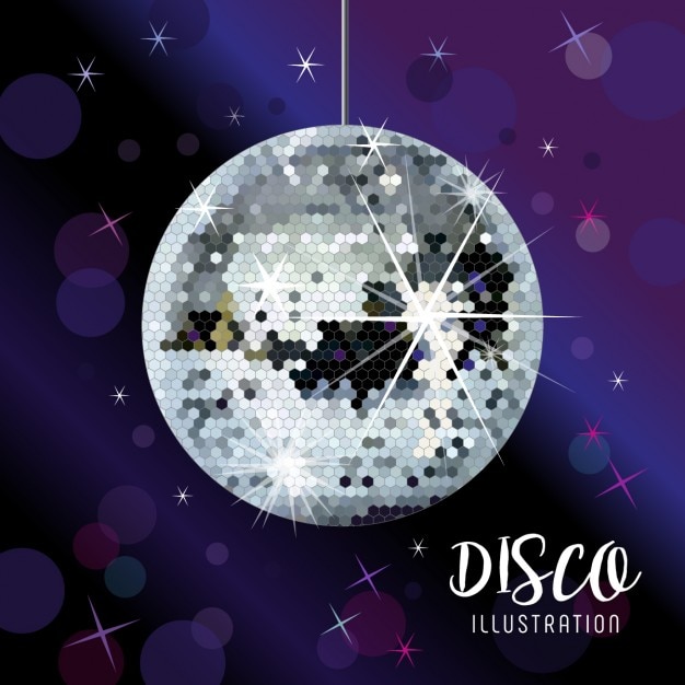 Free vector shiny disco ball