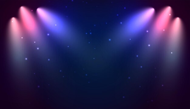 shiny focus light on empty background design