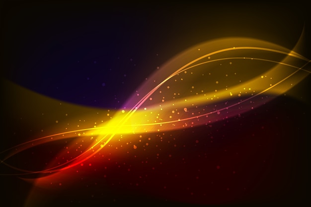 Free vector shiny glow wave background