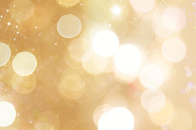 Shiny gold festive bokeh background