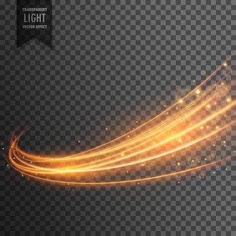 Shiny golden abstract lines Free Vector