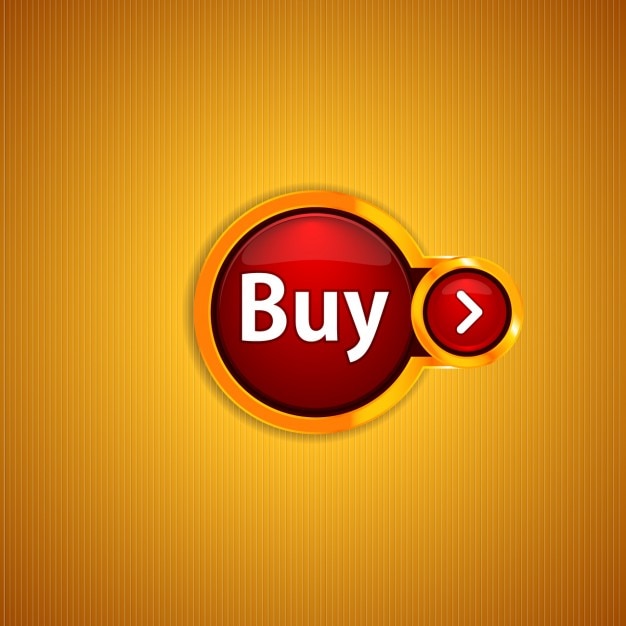 Free vector shiny golden button of buy