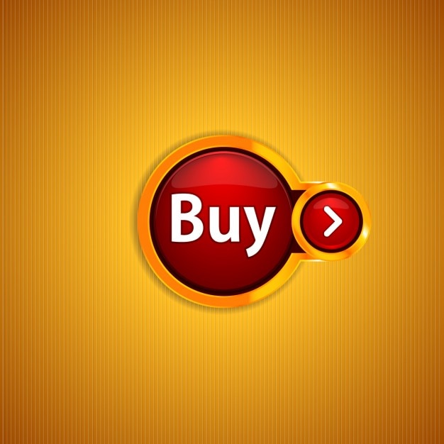Free Vector shiny golden button of buy 