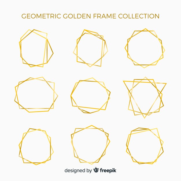 Shiny golden frame pack