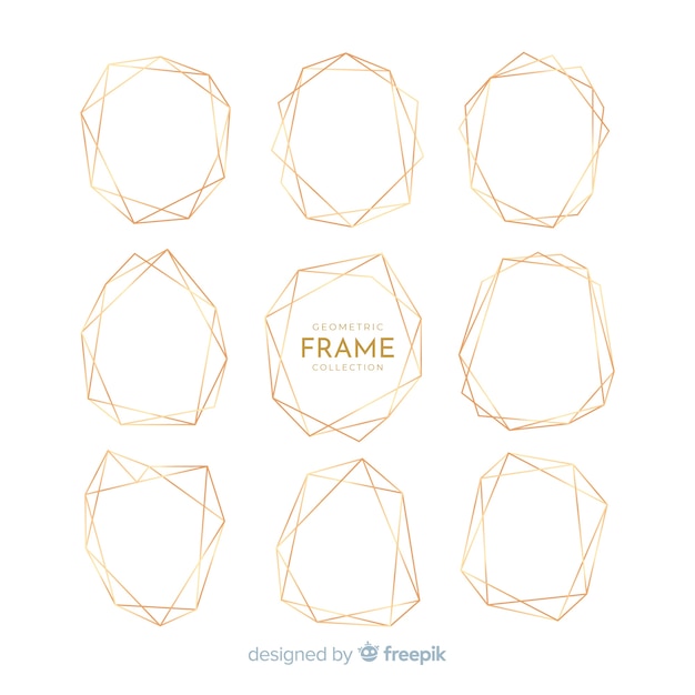 Shiny golden frame pack