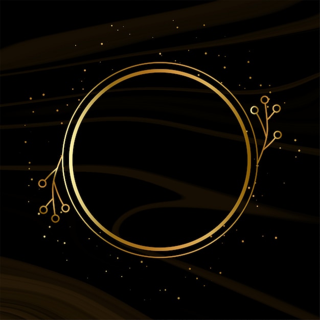 Free vector shiny golden frame with sparkles