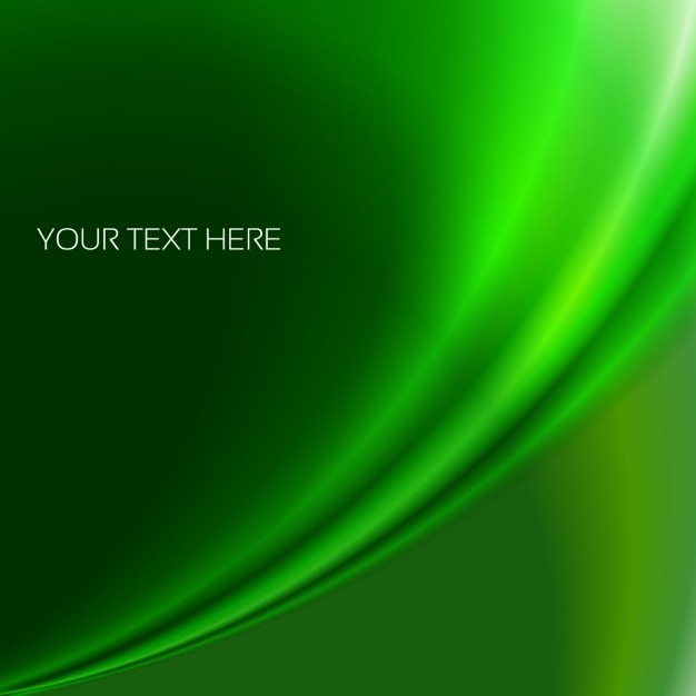 Shiny green background with wave