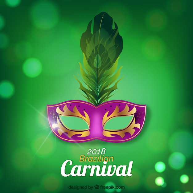 Free vector shiny green carnival background